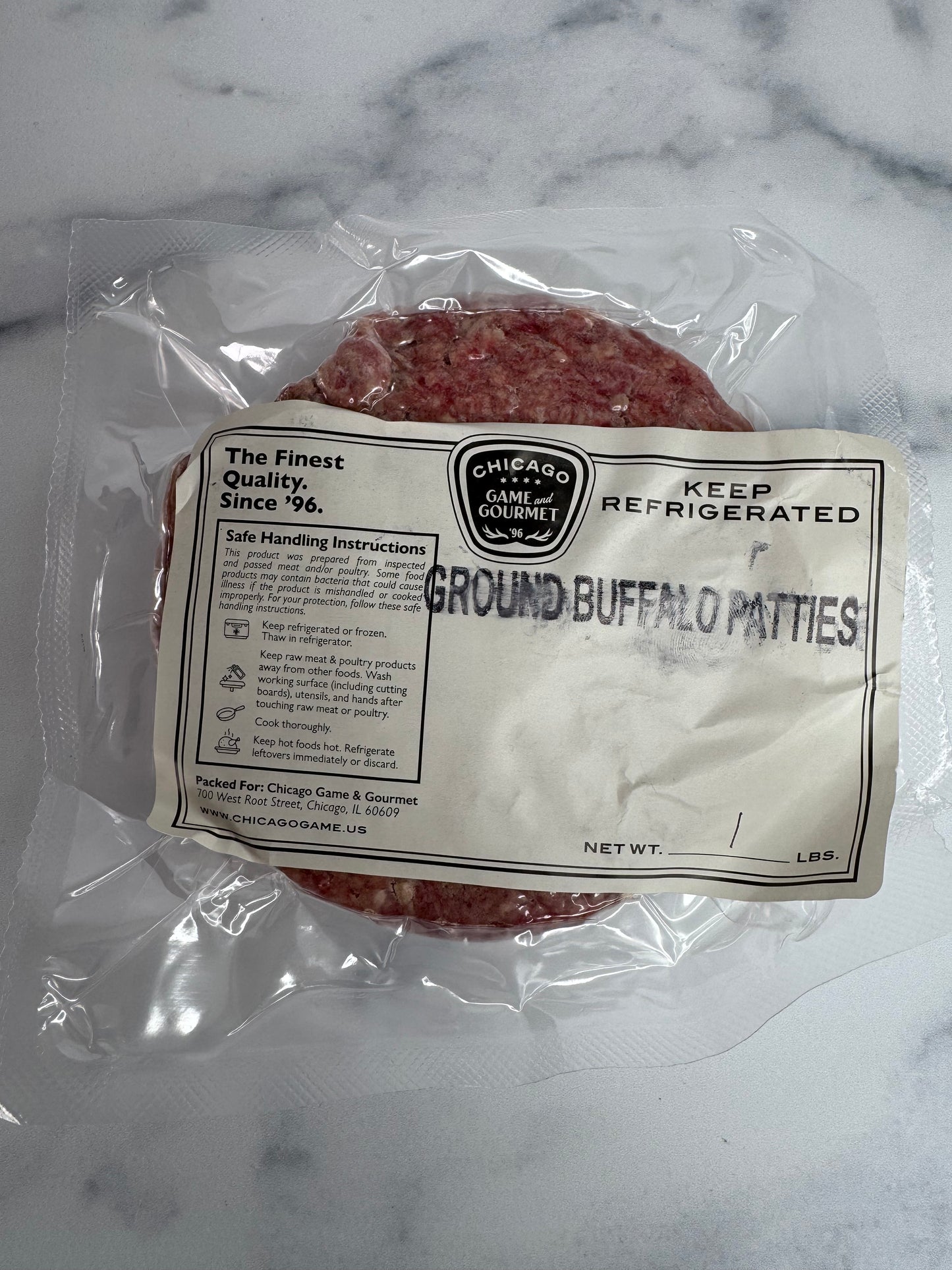 Ground Buffalo Patties