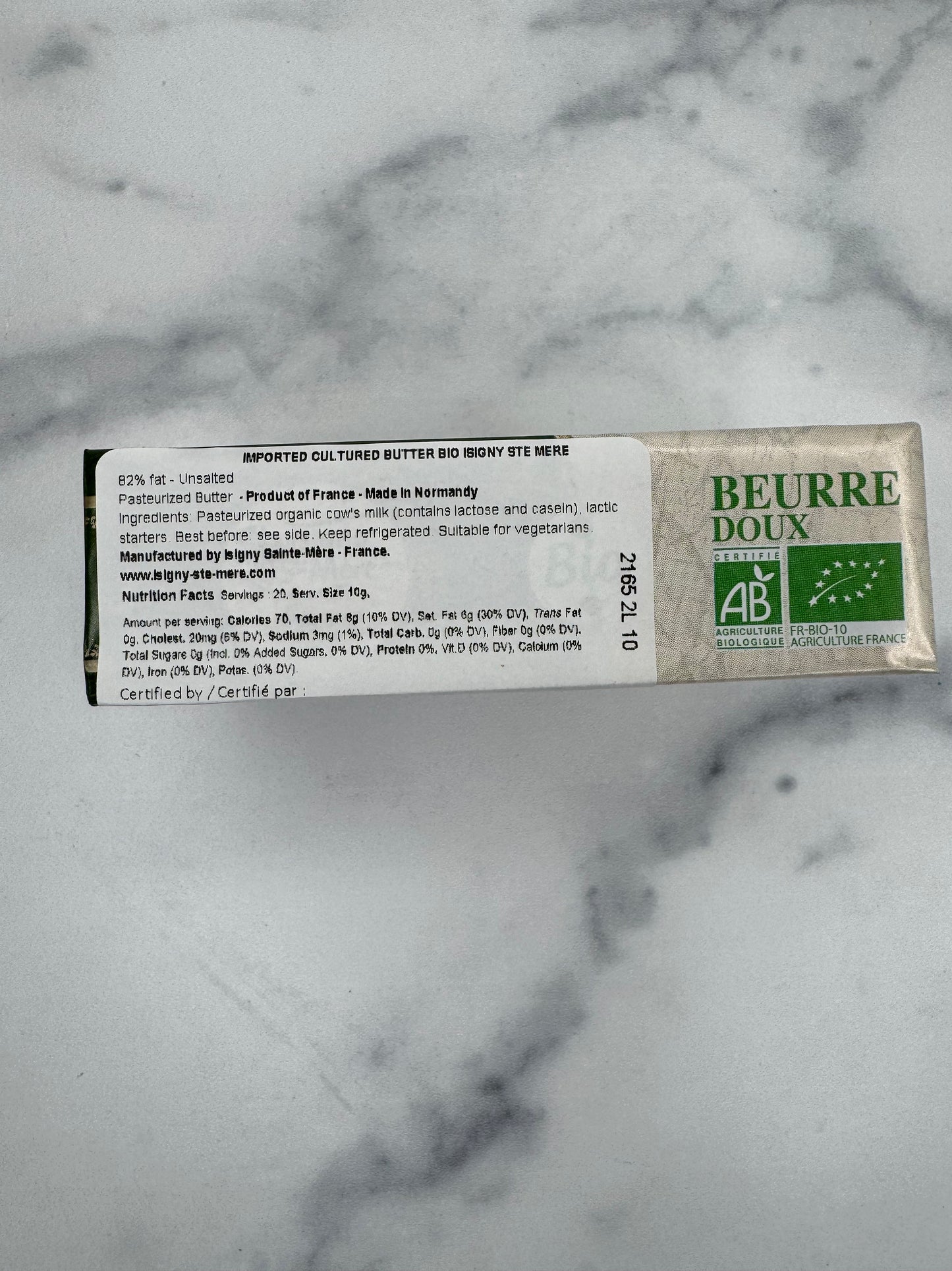 Organic French Butter
